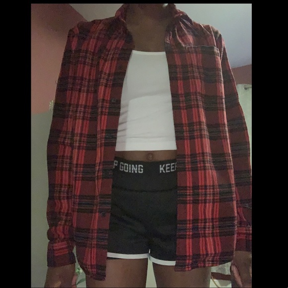 Forever21 men’s plaid button up - Picture 1 of 3
